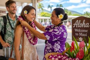 Maui: servicio de recibimiento con lei en el aeropuerto de Kahului