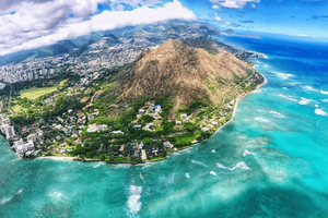 Oahu: caminhada na cratera Diamond Head e experiência na costa norte
