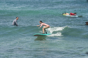 Poipu: Clase de surf en grupo
