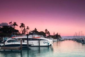 Zuid-Maui: cruise bij zonsondergang met 4-gangendiner en drankjes