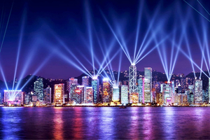 Hong Kong: crucero nocturno con el espectáculo «Sinfonía de luces»