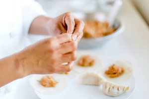 Fun Dumpling Making Class With a Local Chef