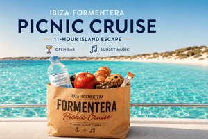 crociera con picnic a Formentera, open bar e musica al tramonto