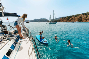 Depuis Ibiza : Excursion en voilier à Formentera avec arrêts à la plage