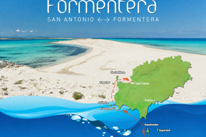 Von Sant Antoni: Hin- und Rückfahrt mit dem Boot nach Formentera