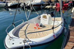 Private Boat Without a License along the coast of San Antonio