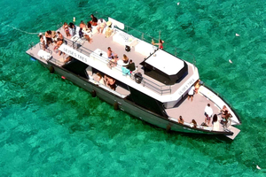 Take a boat trip off the northeast coast of Ibiza.
