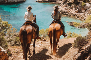 IBIZA: Privat ridtur med picknick + upphämtning vid hotell