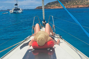 Ibiza: Escursione in barca a vela, solo per un massimo di 7 ospiti