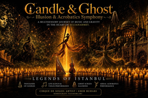 Candle & Ghost Concert Live Show next Hagia Sophia