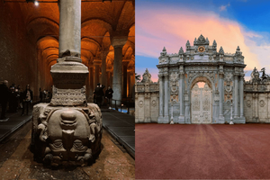 Istanbul: Kombinasjonsbillett til Basilica Cistern & Dolmabahce-palasset