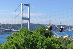 Estambul: Aventura en tirolina con vistas al Bósforo