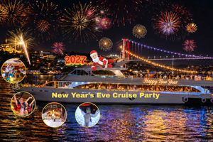 Silvester-Bootsfahrt auf dem Bosporus mit Abendessen & Shows