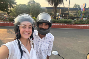 Jaipur: Aftentur på motorcykel for kvindelige solorejsende