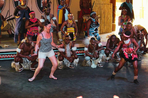 Fra Johannesburg: Lion Park-tur med utflukt til landsbyen Lesedi