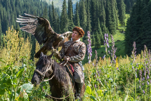 Almaty: Big Almaty Lake Hike and Falconry Show Tour
