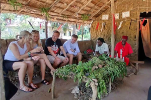 Diani: tour por el pueblo con danza tradicional y visita a una escuela