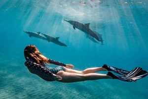 Nungwi:Mnemba Snorkeling,Dolphins, Kayak+Drone & Sunset Dhow