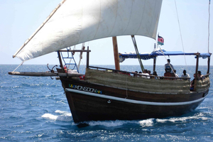 Diani Beach: Kisite Marine Park Dhow & Snorkling med frokost