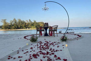 All-Inclusive Romantic Dinner, Private Beach, and Sunset