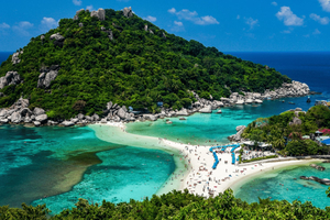Desde Samui: tour en lancha motora a Koh Tao y Nangyuan con esnórquel