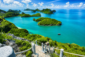 Ang Thong Marine Park per grote boot met transfers