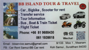 BB Cars And Motorbikes For Rent Samui