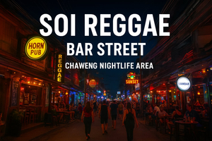 Soi Reggae Bar Street – Chaweng Nightlife Area