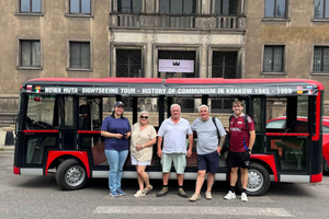 Krakow: Communist Tour City Sightseeing Nowa Huta E Golf Car