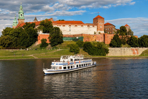 Elvecruise på Vistula med utsikt over Wawel og lydguide