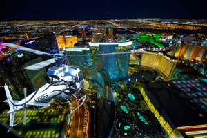 Las Vegas: Helikopterflyvning over the Strip om natten