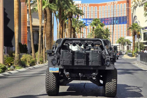 Sightseeingtur på Las Vegas Strip i en militær Hummer