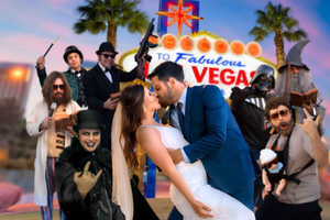 Las Vegas: Traditional or Theme Vegas Sign Wedding/Renewal
