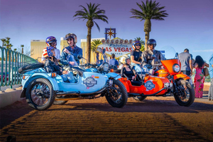 Privat motorcykeltur i sidevogn på Vegas Strip