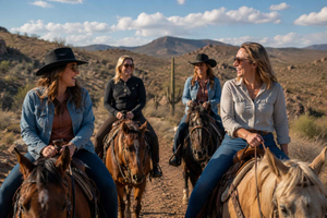 Wild West Horseback Ride + Breakfast/BBQ & Pickup