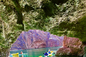 Willow Beach: 5 bukter og 2 grotter – kajakktur i Emerald Cave