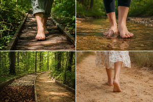 Wellness-uitje op blote voeten in het bos vanuit Riga