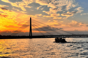Riga: Private Evening or Sunset Boat Tour