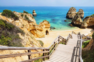 Algarve: excursão de um dia com cruzeiro Algar de Benagil e Lagos saindo de Lisboa