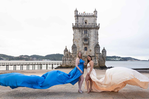 Flying Dress & Fashion Photoshoot at iconic places