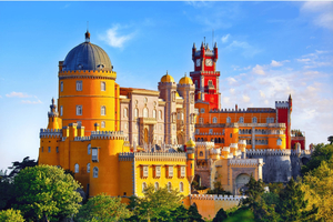 From Lisbon - Sintra, Pena Palace, Regaleira, Cabo da Roca, and Cascais