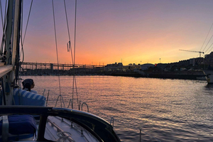 Lissabon ved solnedgang: Sejltur på Tagus-floden