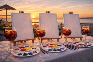 Sunset & Sangria Sip & Paint | Easel Escape