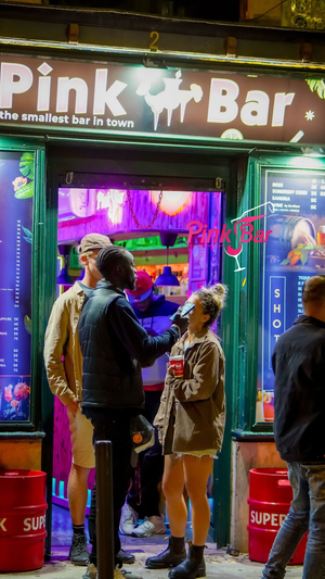 Pink Bar - The smallest bar in town