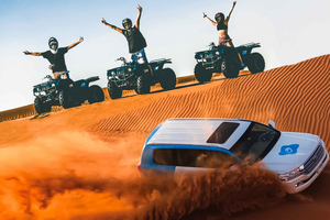 Dubai - Ökensafari Ökensafari, fyrhjuling, kamelridning & Al Khayma Camp