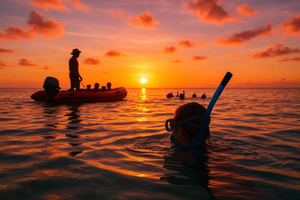 Gili SUNSET Snorkeling Tour With GOPRO Documentation