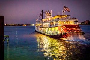 La Nouvelle-Orléans : croisière jazz en bateau à vapeur en soirée + dîner en option