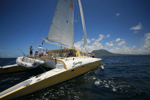 Kitts 4 heures de voile et de plongée avec masque et tuba avec open bar et déjeuner