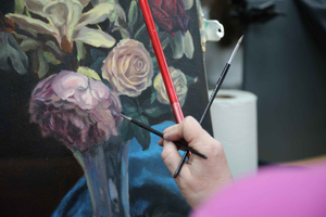 Londres: Aula experimental de pintura acrílica com materiais