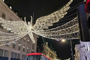 Londra: tour a piedi guidato delle luci di Natale per piccoli gruppi